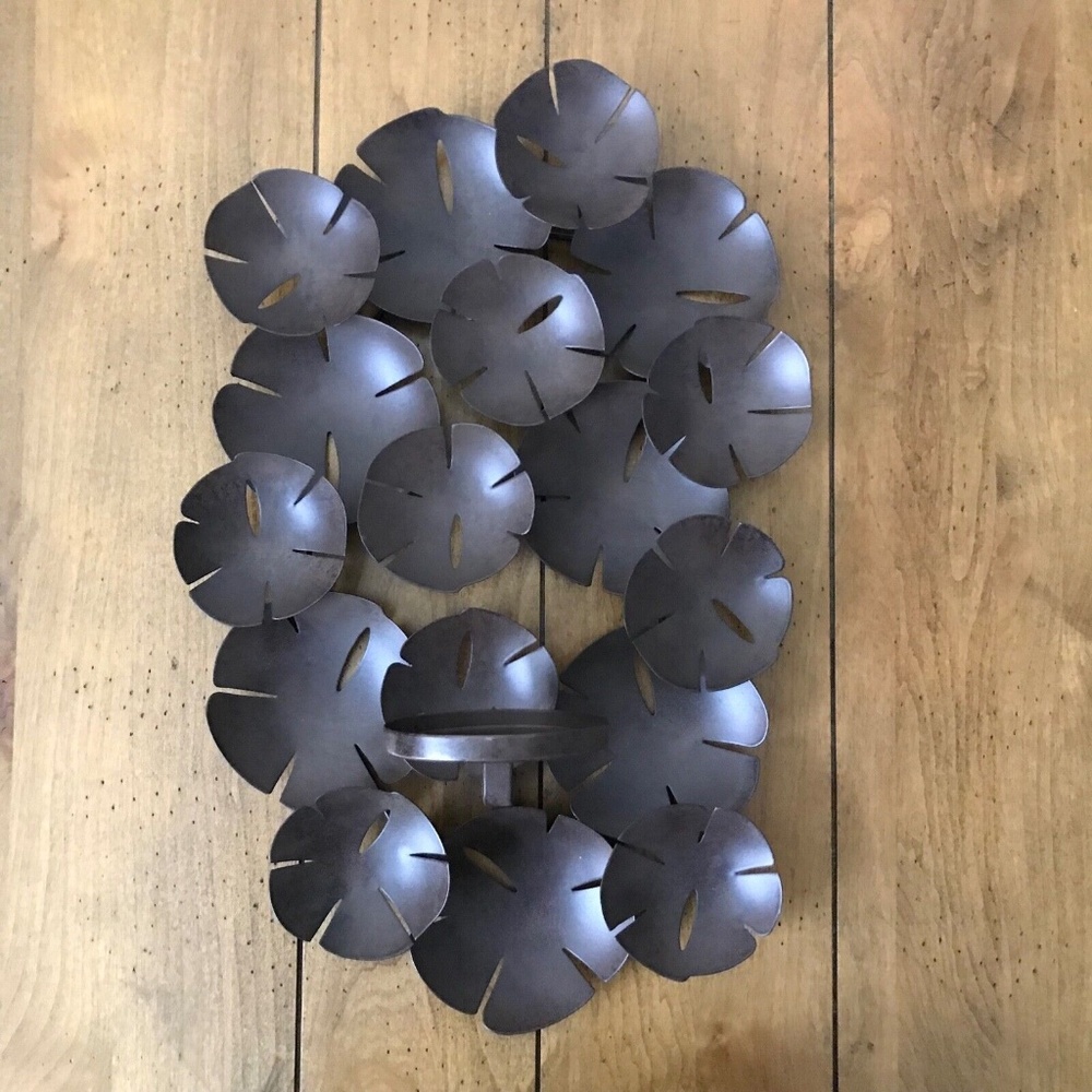 West Elm Metal Pillar Candle Sconce